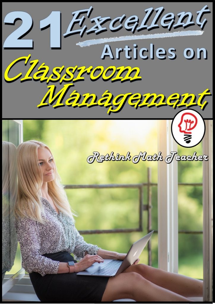 21 Excellent Articles on Classroom Management