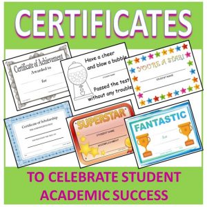 certificates to celebrate student success