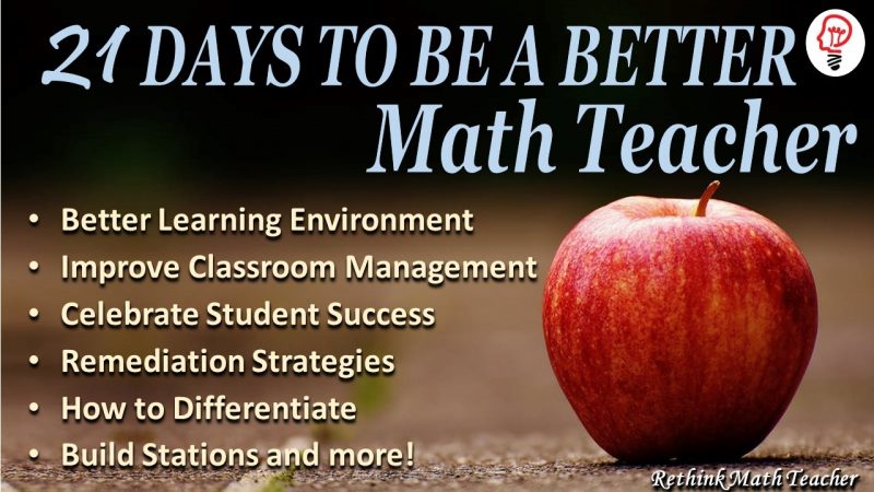 21 Days to be a Better Math Teacher